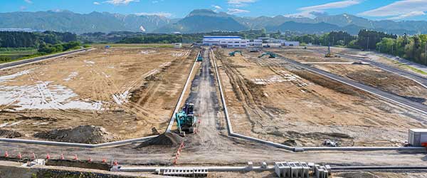 安曇野の造成地